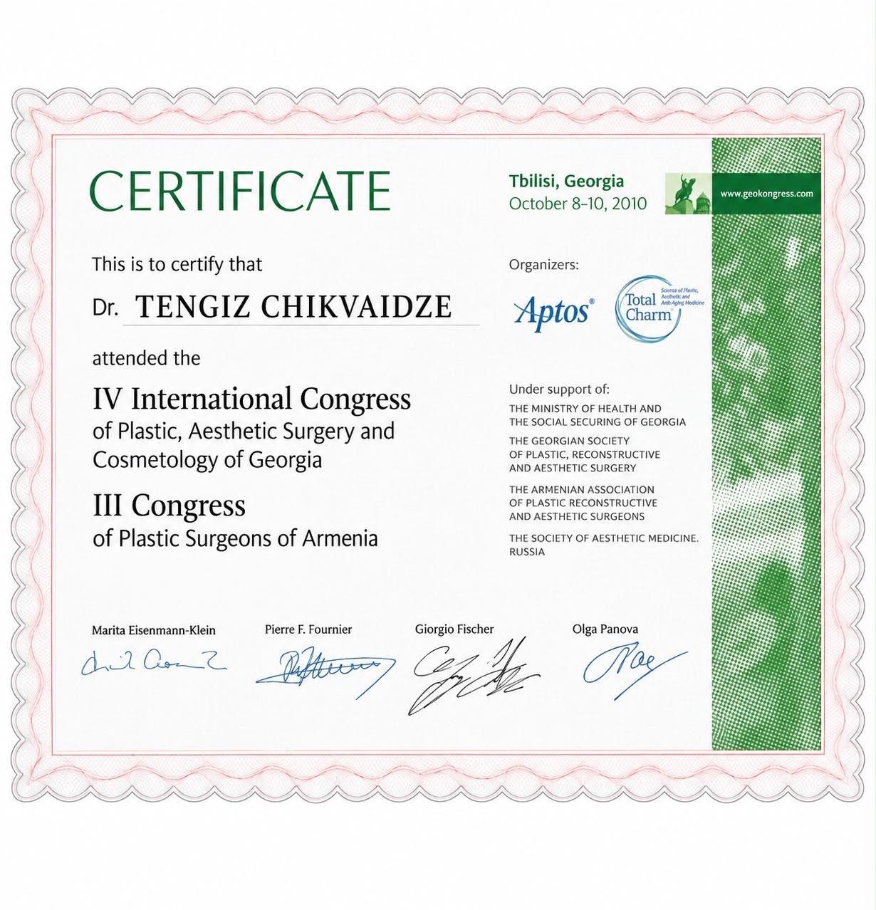 Certificate 4